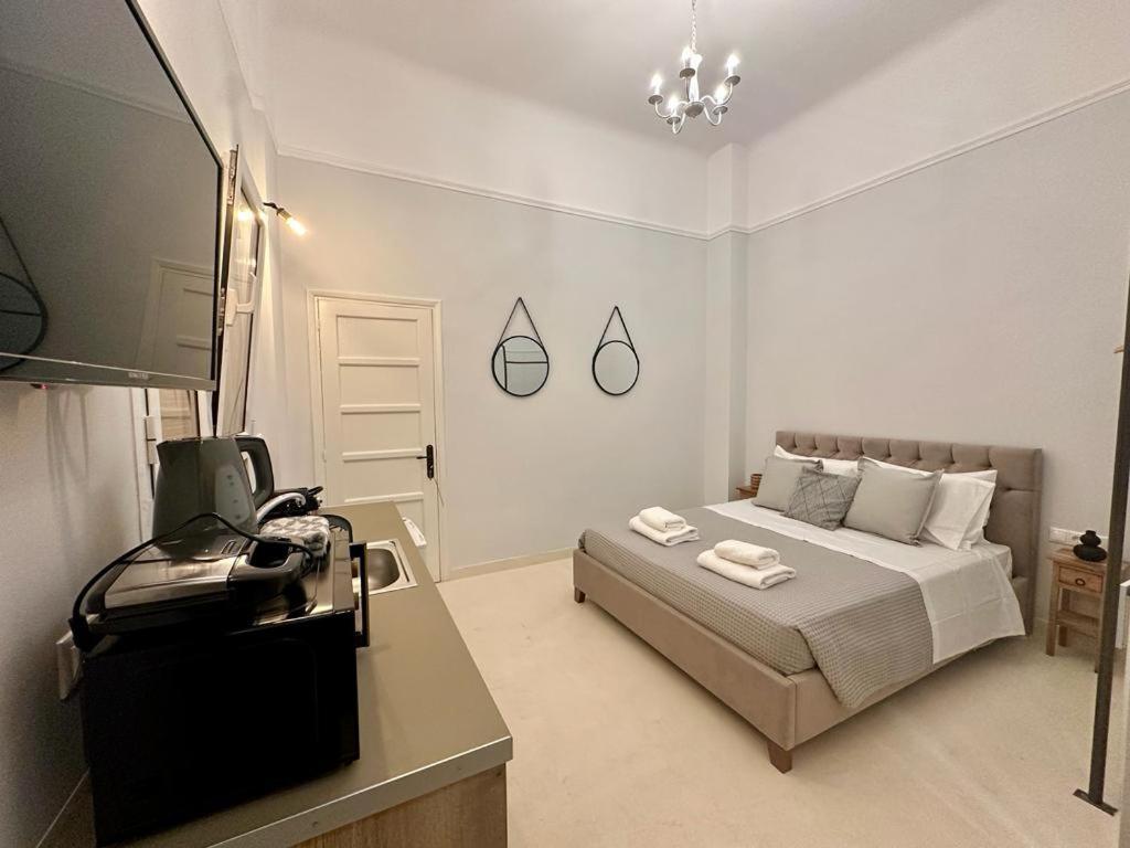 Aparthotel The Blue House Atény Pokoj fotografie